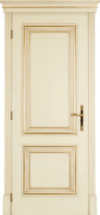 BOHEME-C-ssc-Bianco-patinato-antico-Laccato-finitura-a-pennello-foglia-oro